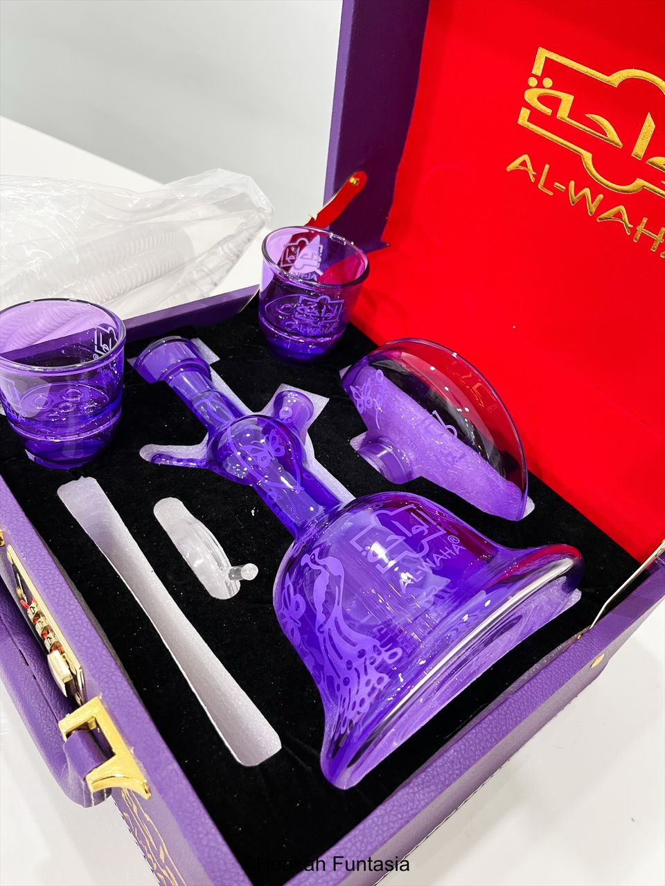 Glass hookah with leather case - Image 15